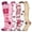 Pink, variant on Xijirk Nurse Pattern Compression Knee High Socks for Women Size:L