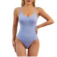 thumbnail image 1 of Women Seamless Bodysuit Tummy Shapewear Body Shaper Thong Tank Top, 1 of 3