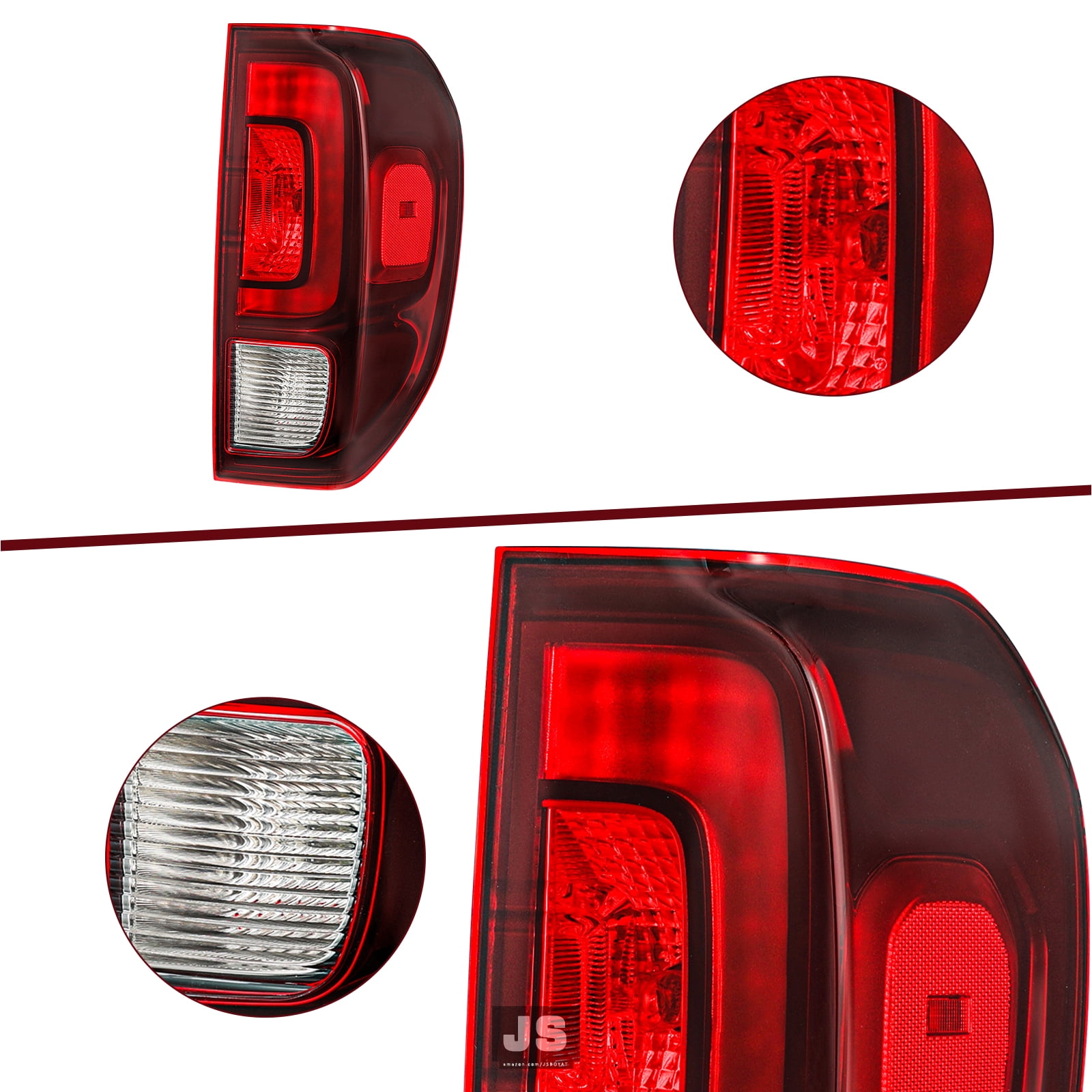 For 2017-2023 Honda Ridgeline OE Style Red Tail Brake Lights Assembly