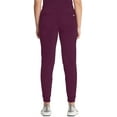 thumbnail image 6 of Cherokee Infinity Scrubs Pant For Women Mid Rise Jogger CK080AP, L Petite, Wine, 6 of 9