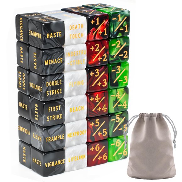 Contadores de dados MTG Counter Token con fichas Life Counter x48