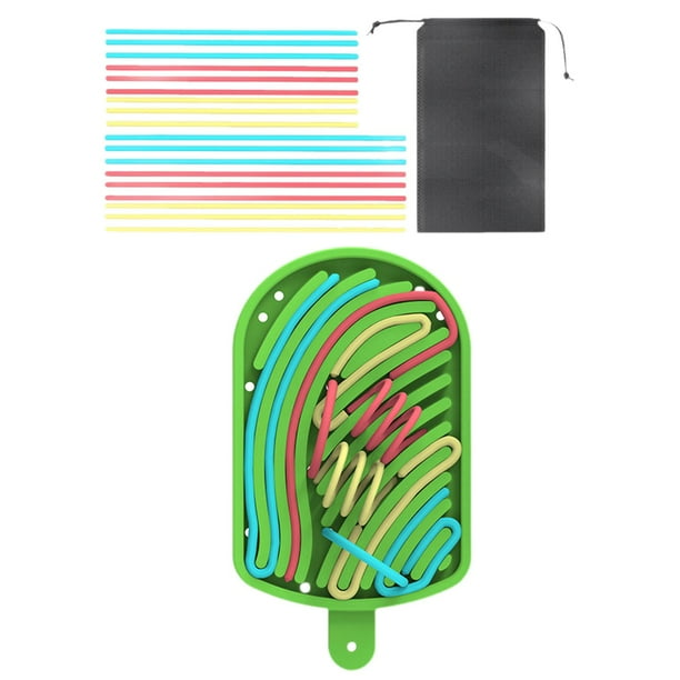 Tablero de actividades sensoriales de silicona con coches y aviones para niños y niñas. Verde