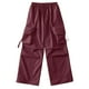 thumbnail image 3 of WILLBEST Pantalones Casuales elegantes para Mujer, Pantalones Cargo de Cintura Alta, Pantalones Holgados de Corte Relajado con Bolsillos para Mayor Comodidad y Versatilidad a Diario. Mediana, 3 of 3