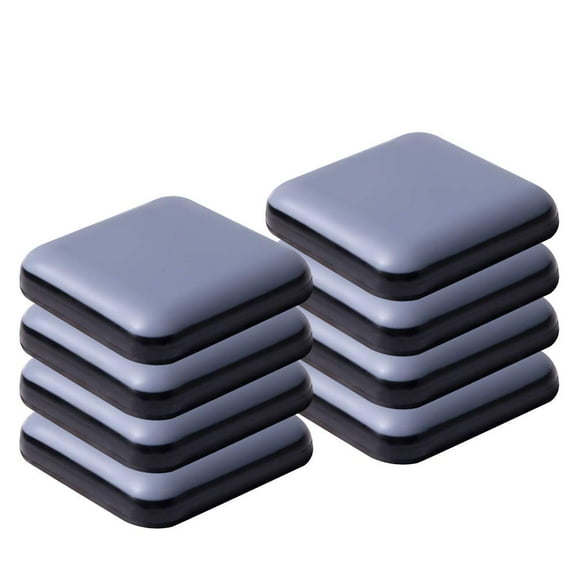 Furniture Sliders for Carpet and Hardwood Floors Adhesive Furniture Glides Sliders，Self-Stick (Teflon) Furniture Sliders Pad（8pcs， 50mm,square，gray blue）