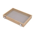thumbnail image 5 of Jewelry Box Wooden Earring Organizer Tray for Store Display Bedroom Showcase No Grid Gray, 5 of 8