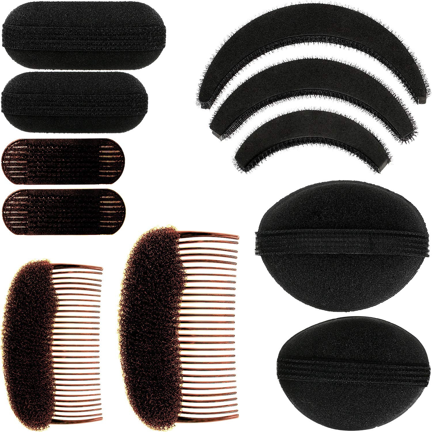 11 Pieces Women Sponge Volume Bump Inserts Hair Bases Hair Styling Tools Hair Bump Up Combs Clips Black Sponge Hair Accessories for Women DIY Hairstyles (Black, Brown) Black, Brown - | Walmart Canada 11 Pieces Women Sponge Volume Bump Inserts Hair Bases Hair Styling Tools Hair Bump Up Combs Clips Black Sponge Hair Accessories for Women DIY Hairstyles (Black, Brown) Black, Brown - | Walmart Canada