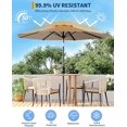 thumbnail image 2 of Bingirl 9FT Outdoor Patio Umbrella, Outdoor Table Umbrella, Market Umbrella, 6 Sturdy Ribs UV Protection Waterproof for Garden, Deck, Backyard, Pool (Tan), 2 of 5