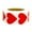 Red, variant on Vikakiooze Heart-Shaped Sticker Labels, Blank Love Stickers, Self-adhesive Roll, Heart-shaped Stickers, 500 Labels/roll