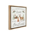 thumbnail image 4 of Stupell Industries Home For Christmas Phrase Holiday Painting Brown Floater Framed Canvas Art Print Wall Art, 25 x 25, 4 of 10