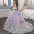 thumbnail image 1 of Girls Lace Long Prom Gowns Bridesmaid Kids Dresses For Girls Teens Girl Party Dress Kids Princess Evening Formal Wedding Vestido, 1 of 5