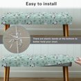 thumbnail image 5 of Whosucclay Panda Bamboo Heart Print Stretch Bench Cover, Anti Dust Dining Bench Slipcover Universal Bench Seat Cushion Covers Wear Resistant Bench Protectors for Bedroom, Kitchen, 5 of 7