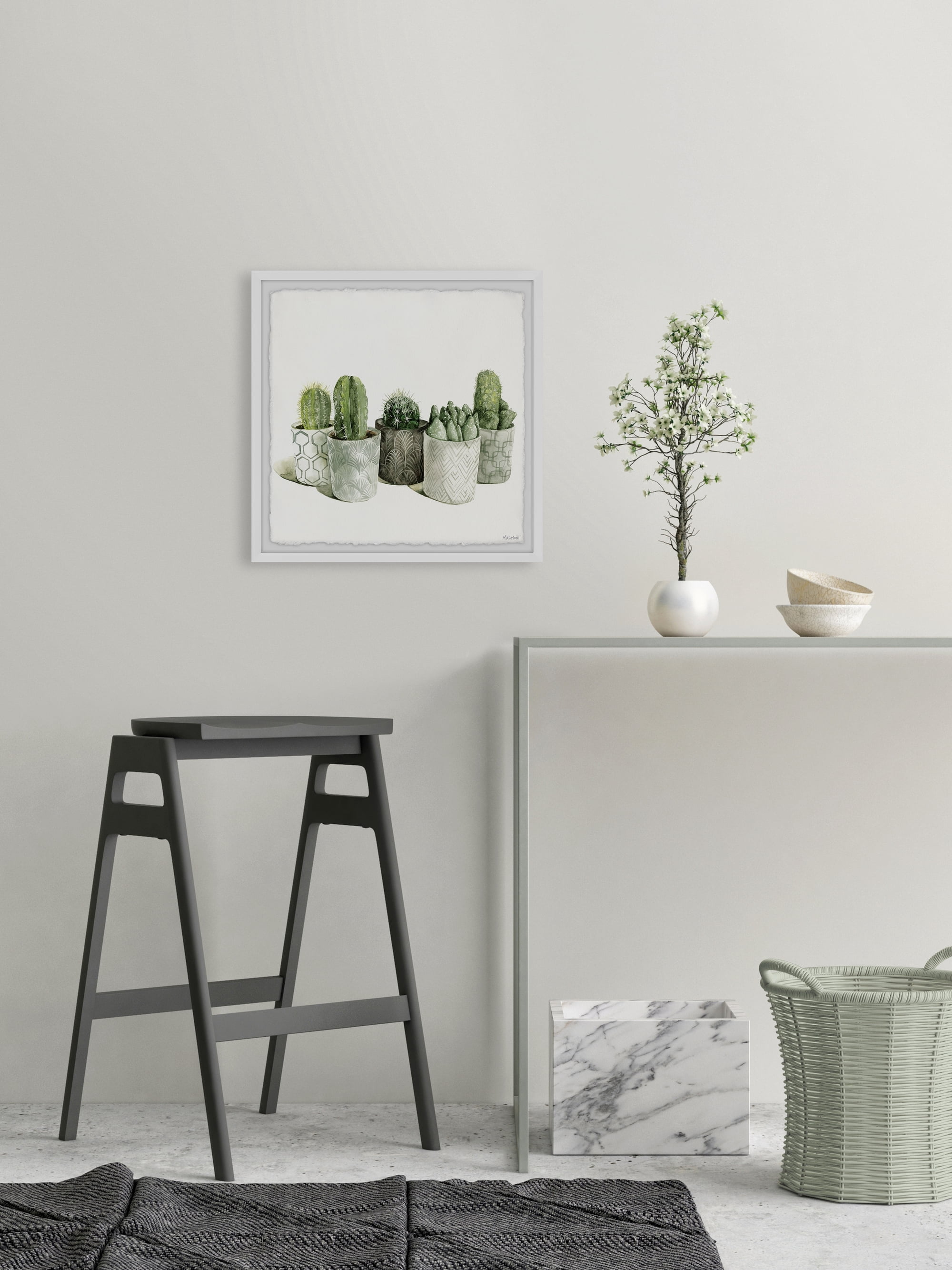 Marmont Hill Decorative Planters Framed Wall Art