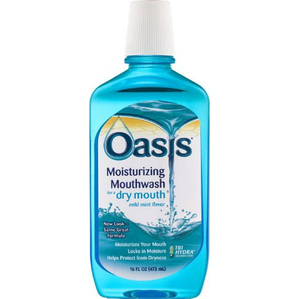 Oasis Moisturizing Mouthwash Mild Mint 16 oz Each