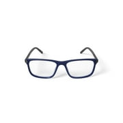 Walmart Mens M0501 Square Prescription Eyeglasses with Case, Navy Blue