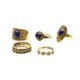 thumbnail image 5 of 5 pedazos / set Anillos Antiguos de de Piedra Preciosa de Manera de Boho Sunnimix Anillo de plata anillo, 5 of 6