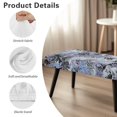 thumbnail image 7 of FUIALDOLG Purple Palm Leaves Print Dining Bench Cover Washable Stretch Piano Bench Seat Cover Removable Rectangle Seat Cushion Protector for Home Patio, Bedroom, Hotel, 7 of 7