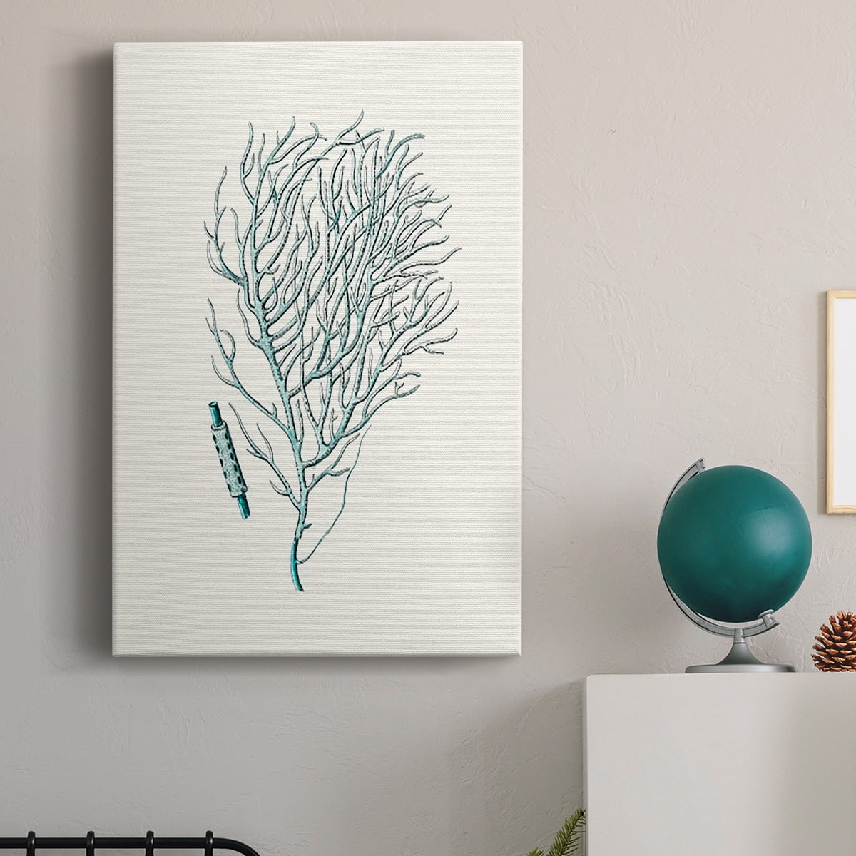 Antique Coastal Coral I Premium Gallery Wrapped Canvas - Ready to Hang