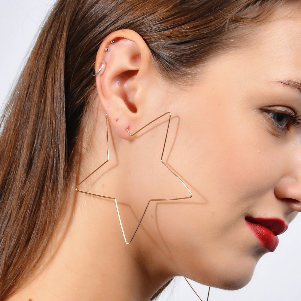 Buy 14k Gold Heart Shaped Hoop Earrings (13 x 15mm) Online at  desertcartINDIA