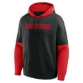 thumbnail image 5 of Men's Fanatics Black Atlanta Falcons Helmet Retro Pullover Hoodie, 5 of 7