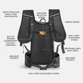 thumbnail image 5 of Hydration Backpack Hiking Cycling Hydration Backpack with Lightweight Breathable Design, Large Compartment for Water Bladder, Reflective Strips, Whistle for Riding Outdoor Sports, 5 of 7