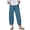 Blue, variant on Joggers for Women with Pockets, Elastic High Waist Sweat Pants, Solid Activewear Jogger Workout Yoga Pants, Loose Lounge Pants Summer Trousers Cotton Linen Pants Blue S