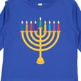 thumbnail image 4 of Inktastic Hanukkah Menorah Candles Boys or Girls Long Sleeve Toddler T-Shirt, 4 of 5