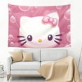 thumbnail image 5 of Hello Kitty Tapestry, Wall Hanging Tapestry, Wall Art Tapestries Poster, Home Decor For Bedroom Living Room Dorm, 60"X40", 5 of 8