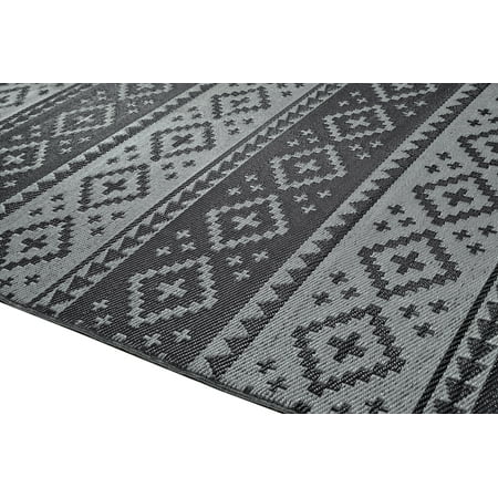 outdoor plastic reversible rug walmart rugs geometric indoor grey dark