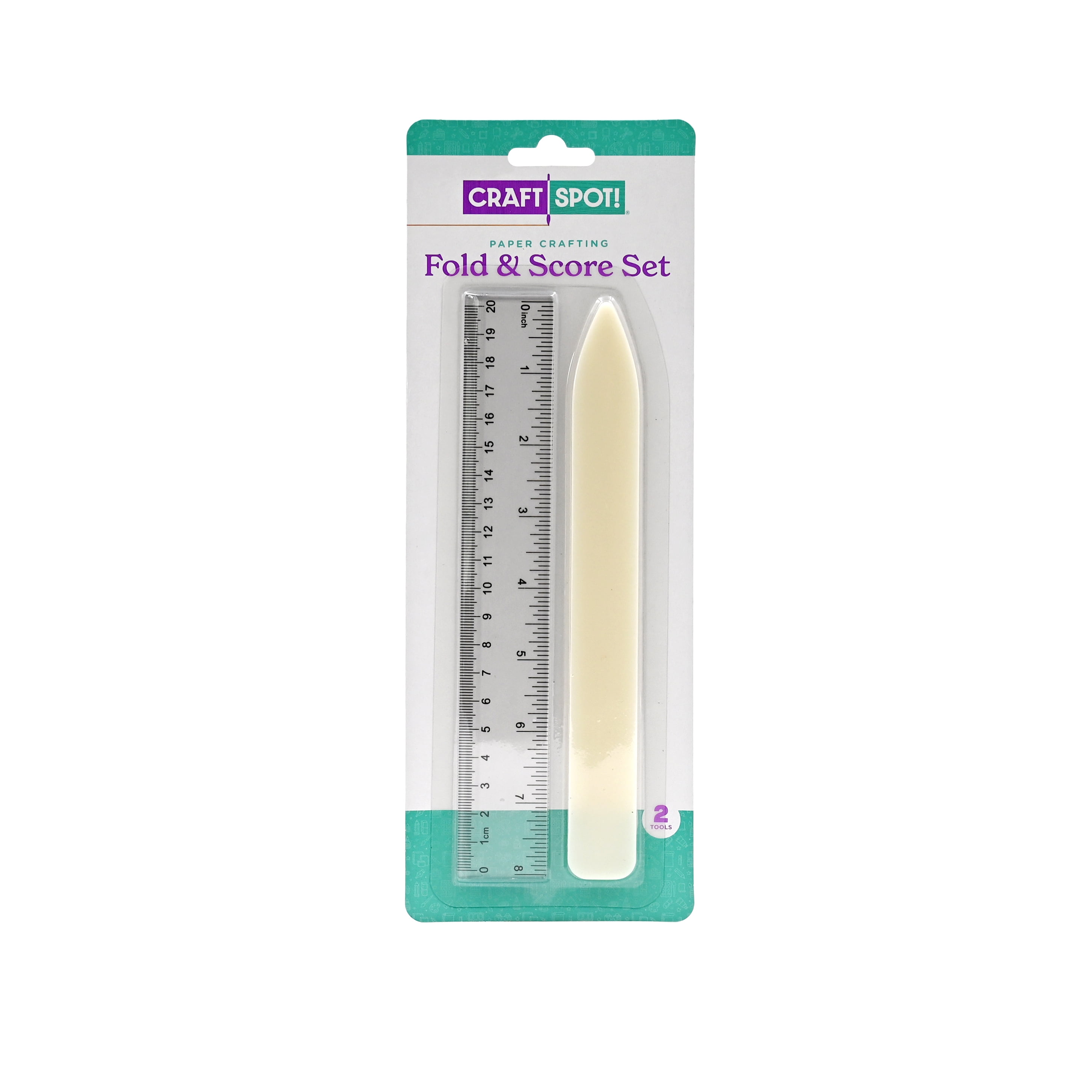 (3 pack) Craft Spot Fold and Score Tool Set – White