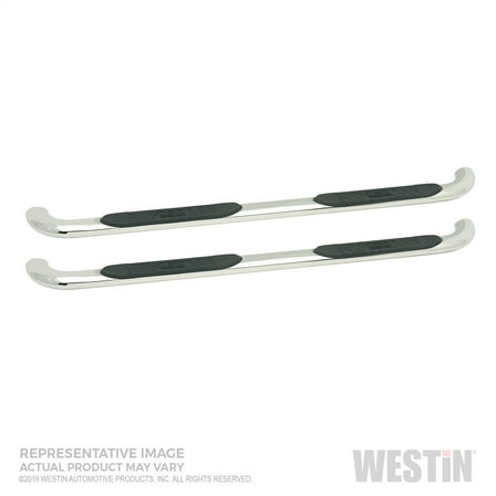 Westin 21-4120 Platinum 4" Oval Nerf Step Bars - Polished Stainless Steel Finish Fits select: 2019-2020 CHEVROLET SILVERADO C1500 LT, 2021 CHEVROLET SILVERADO K1500 LT