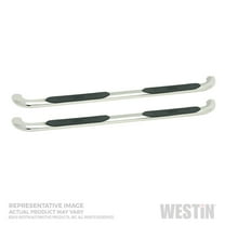 Westin 21-4120 Platinum 4" Oval Nerf Step Bars - Polished Stainless Steel Finish Fits select: 2019-2020 CHEVROLET SILVERADO C1500 LT, 2021 CHEVROLET SILVERADO K1500 LT