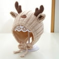 thumbnail image 5 of DHFJKG Adorable Baby Christmas Reindeer Beanie Ear Warmer Hat For Toddler 0-2 Years Old Festive Xmas Soft Hats, 5 of 7