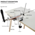 thumbnail image 2 of Fixed Angle Sharpener Stainless Steel Cutter Sharpener with 4 Whetstones 360° Flip Rotation Kitchen Cutter Sharpening Kit for Home Kitchen, 2 of 9