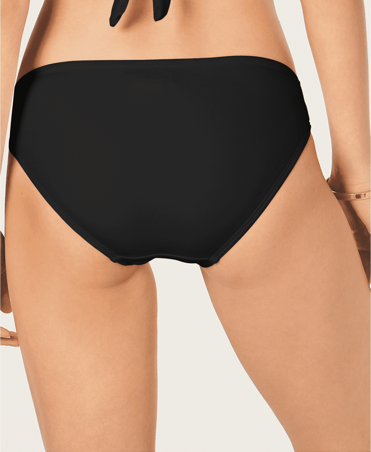 Michael Michael Kors Women's Logo-Ring Bikini Bottoms, Black
