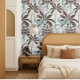 thumbnail image 2 of S4Sassy Peel and Stick Walls Covering, Tropical Banana Tree Print Removable Wall Wrap - Brown Instant Wall Mural for Bathroom, Laundry Room, Closet Interior - Self-Adhesive Wallpaper Vinyl - 25"x120", 2 of 9