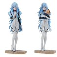 thumbnail image 4 of Figura de anime EVANGELION original de Bandai, figura de acción de pelo largo Ayanami Rei Shokugan, juguetes para niños, regalo, modelo coleccionable, 4 of 5