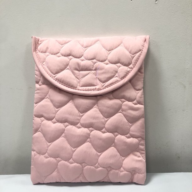 Bolsa para portátil de algodón bordada de doble cara, ligera, para niñas