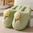 thumbnail image 3 of Nuevas zapatillas de invierno de algodón con dibujos animados para mujer, zapatos peludos de interior de suela gruesa para uso doméstico, zapatos cálidos de algodón medio antideslizantes para uso exte, 3 of 5