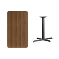 thumbnail image 3 of Flash Furniture 24'' x 42'' Rectangular Walnut Laminate Table Top with 23.5'' x 29.5'' Table Height Base, 3 of 3