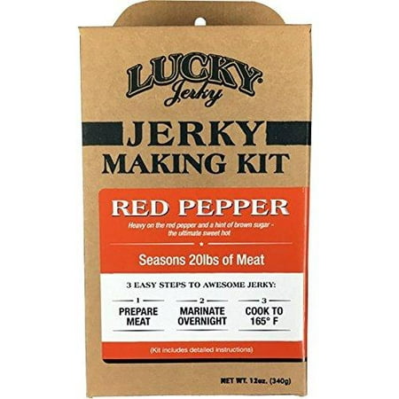 Lucky Beef Jerky Diy Red Pepper Seasoning Kits, 12