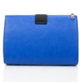 thumbnail image 2 of Women's Vegan Leather Crossbody Clutch Purse with Unique Pinch Lock and Detachablestrap, 2 of 4