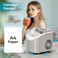 thumbnail image 5 of WAA Countertop Portable Electric Ice Cube Maker, 26lbs/24Hrs, Self-Cleaning, Grey, 5 of 9