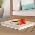 thumbnail image 2 of Gafas de sol FEISEDY sin montura con lente espejada B4114 Rojo 62 mm, 2 of 8