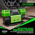 thumbnail image 3 of Rhino USA Dual Tire Air Compressor – 12V Portable Pump, 10.6 CFM, Auto Shutoff, Built-in Pressure Gauge, Serviceable Filters, Rubber Mounts, Quiet Operation – Accessories for Off-Road & Truck Tires, 3 of 8