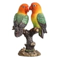 thumbnail image 1 of Estatuilla de loro, adorno de tortolitos, artesanías de recuerdo coleccionables, decoración de escritorio, decoración del hogar para estantería,, 1 of 9