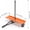 Orange, variant on Acekid 40-Inch Tow Behind Lawn Rake, Dethatcher with 20 Spring Steel Tines, Lawn Sweeper with Lift Handle, Black