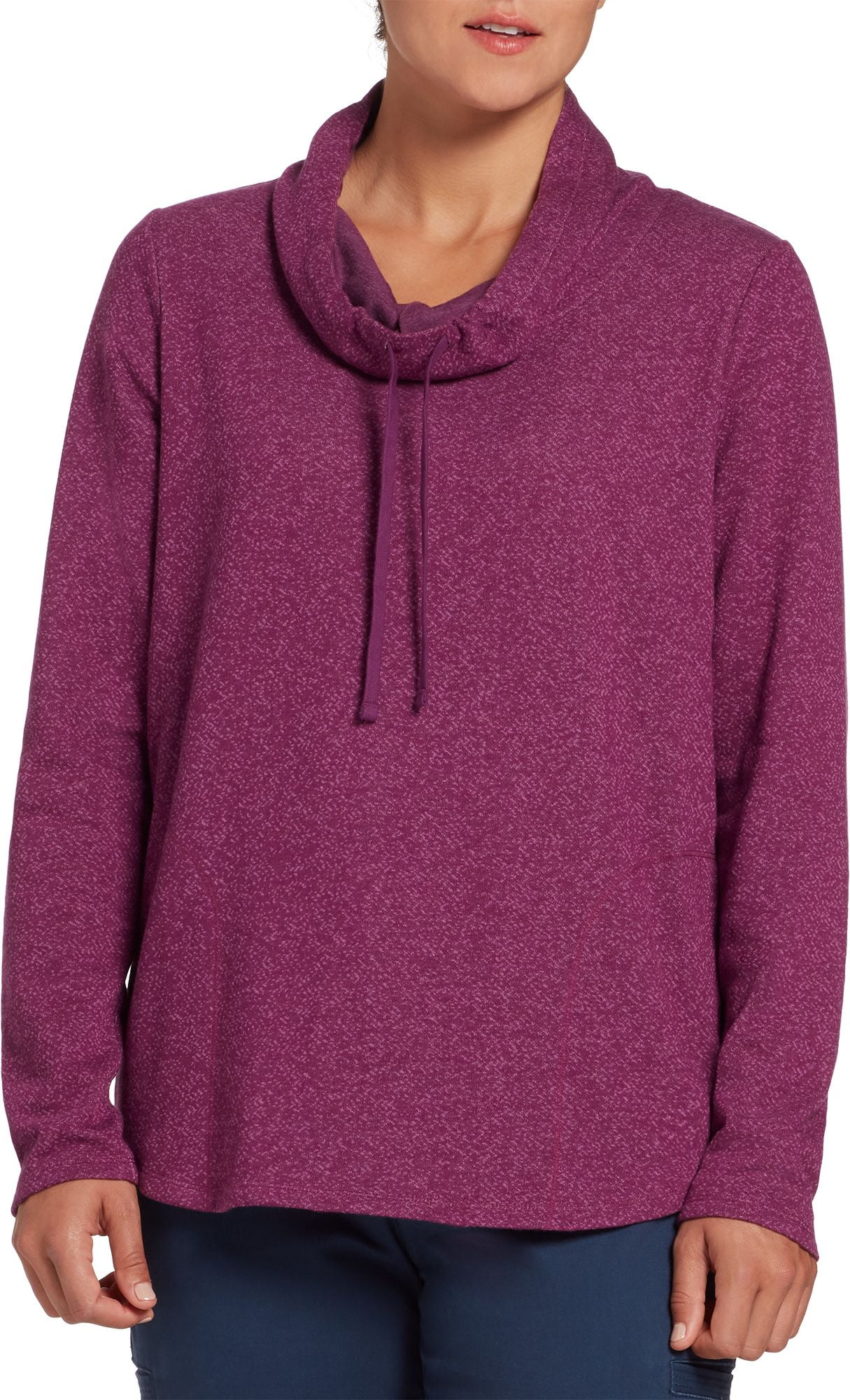 the north face women's terry funnel neck pullover