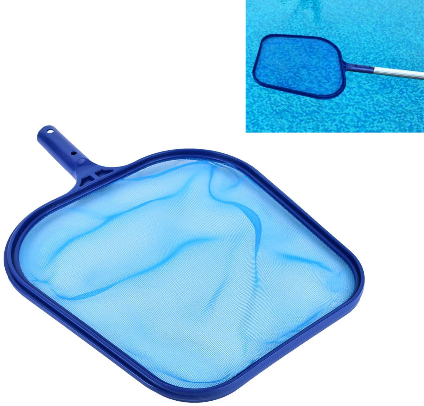 Ponds & Pool Swimming Pool Cleaner Supplies Skimmer Leaf screen with 17-41 inch telescopic pole Professional Pool Net Skimmer Fine Mesh Blue Pool Skimmer Swimming Net with Pole Clean Spas 