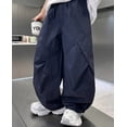 thumbnail image 2 of UJNDER Boy's Cool Feeling Loose Fit Thin Casual Trousers for Big Kids Wear Boys Sweatpants,Navy,7-8 Years, 2 of 5