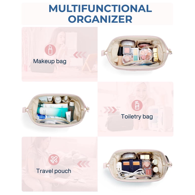 Wide-Open Quilted Cosmetic Organizer Pouch photo 6